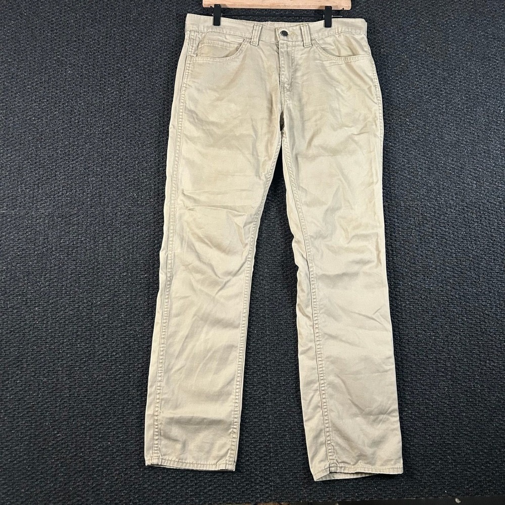 Levi's 511‎ Slim Fit Tan Khaki Chino Pants Black Tab Men's Size 33X32